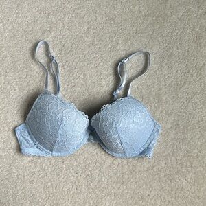 baby blue push-up bra